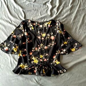 Topshop Floral Top sz US 2